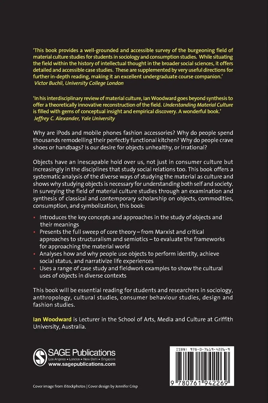 Rückseite: 9780761942269 | Understanding Material Culture | Ian Woodward | Taschenbuch | Englisch
