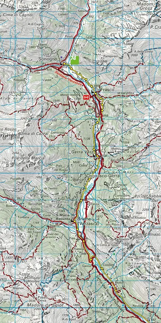 Bild: 9783259022269 | Kümmerly+Frey Wanderkarte 26 Ticino, Sopraceneri 1:60.000 | AG | 2022