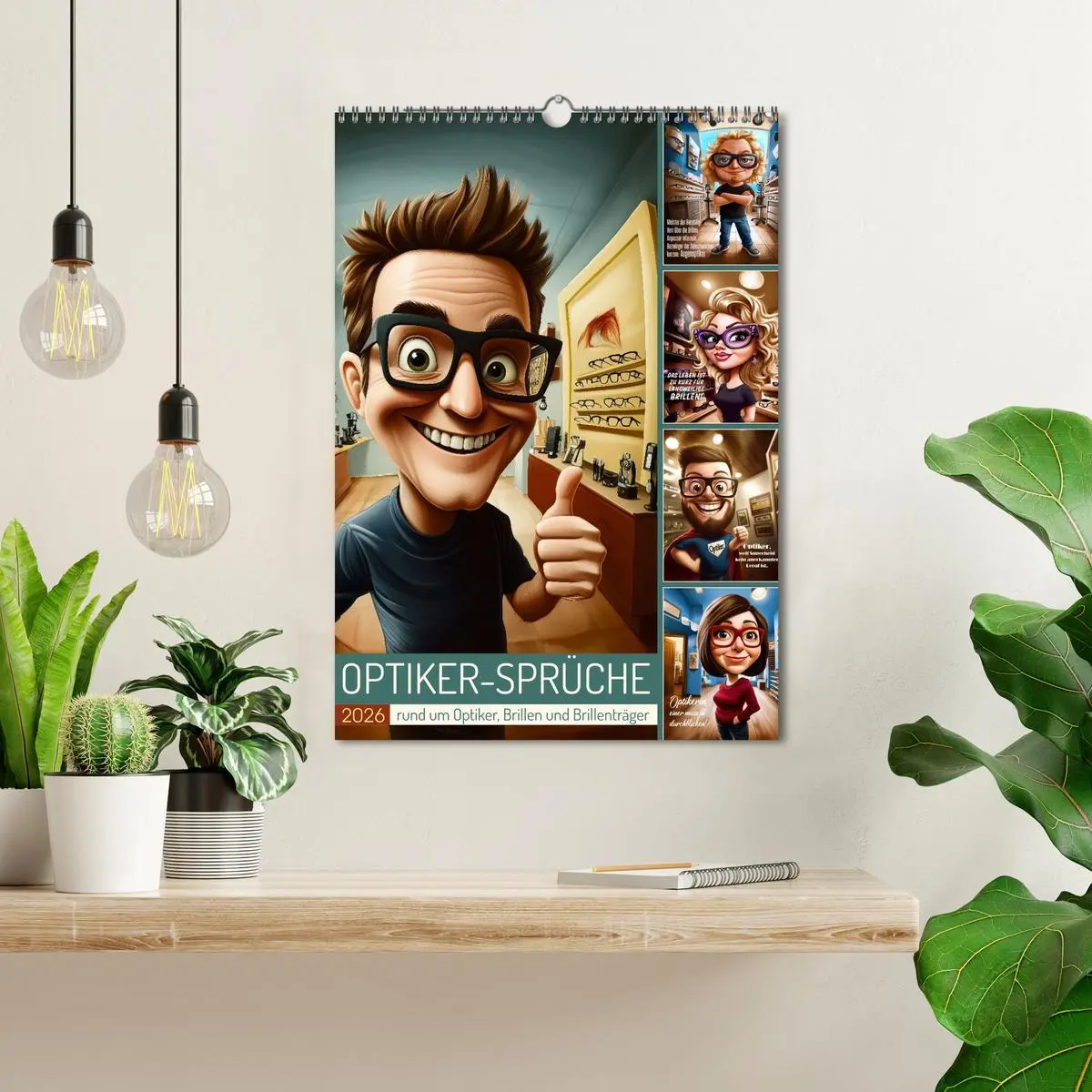Bild: 9783457262269 | Optikersprüche (Wandkalender 2026 DIN A3 hoch), CALVENDO...