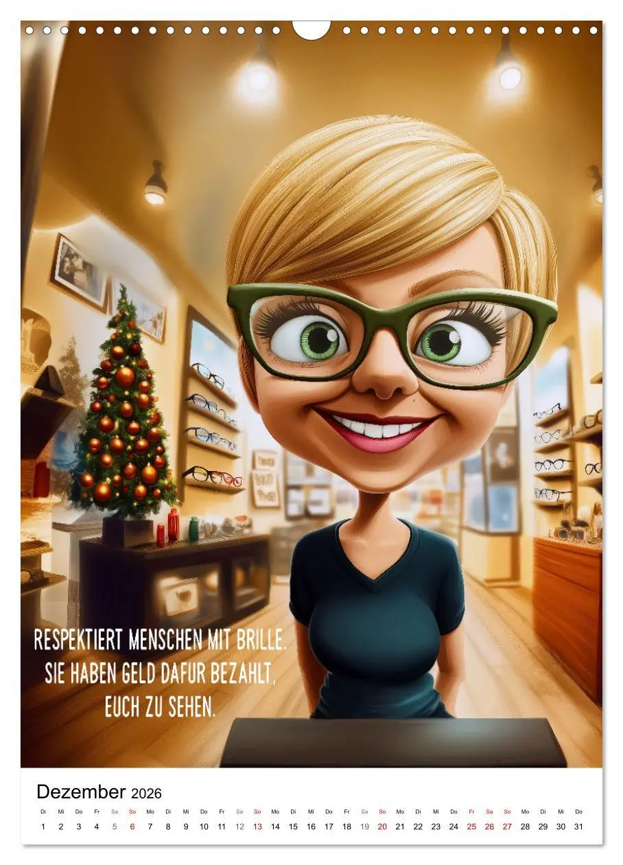 Bild: 9783457262269 | Optikersprüche (Wandkalender 2026 DIN A3 hoch), CALVENDO...
