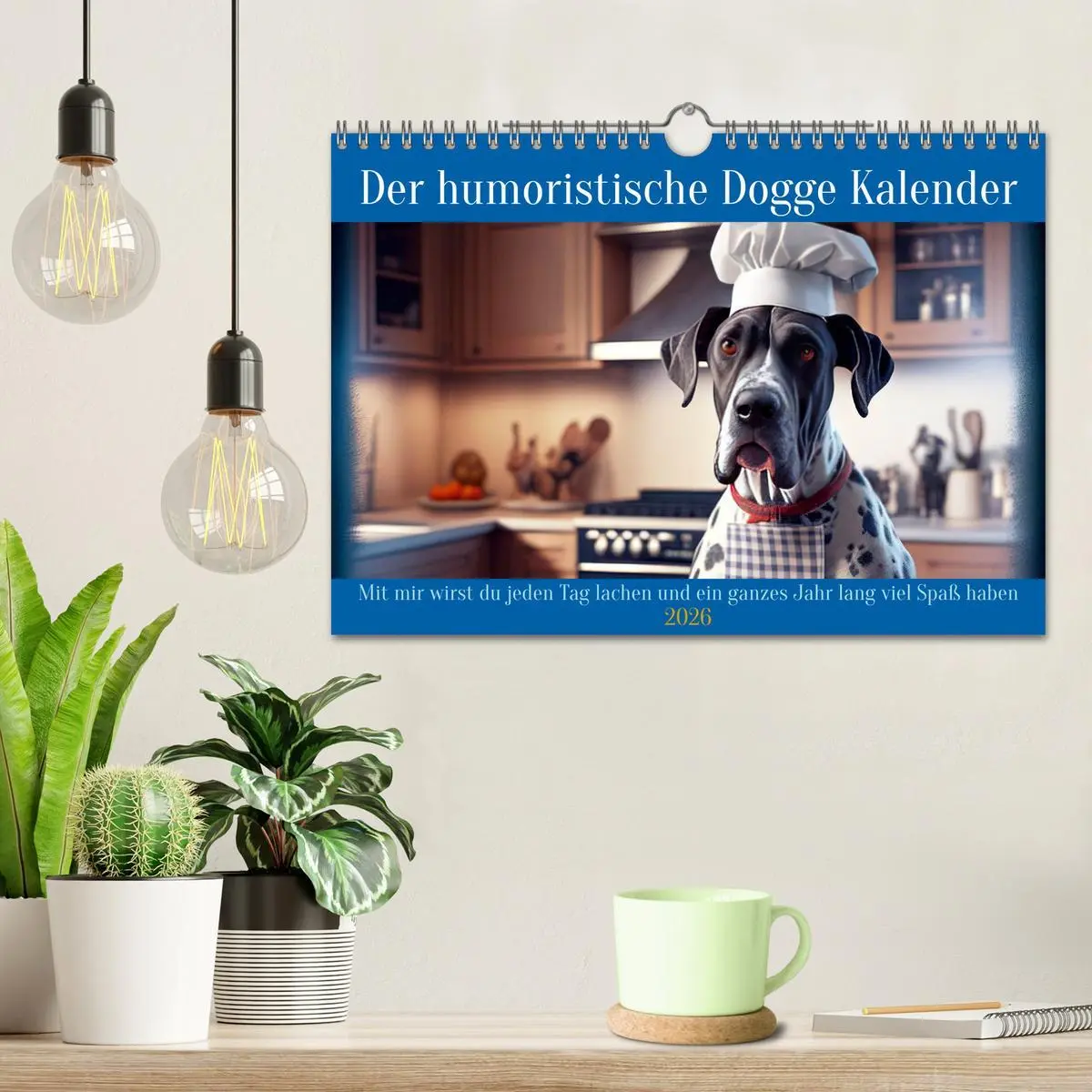 Bild: 9783457332269 | Der humoristische Dogge Kalender (Wandkalender 2026 DIN A4 quer),...