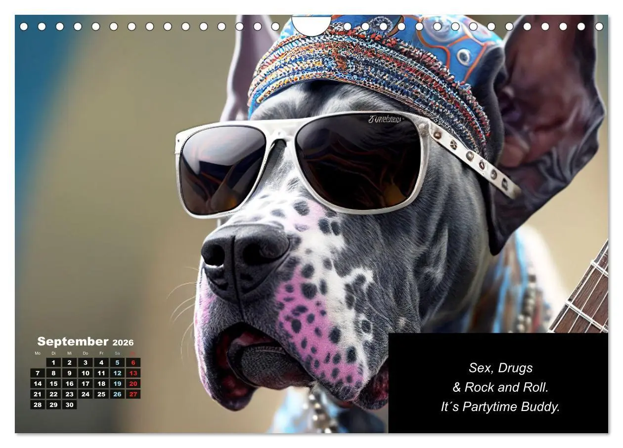 Bild: 9783457332269 | Der humoristische Dogge Kalender (Wandkalender 2026 DIN A4 quer),...