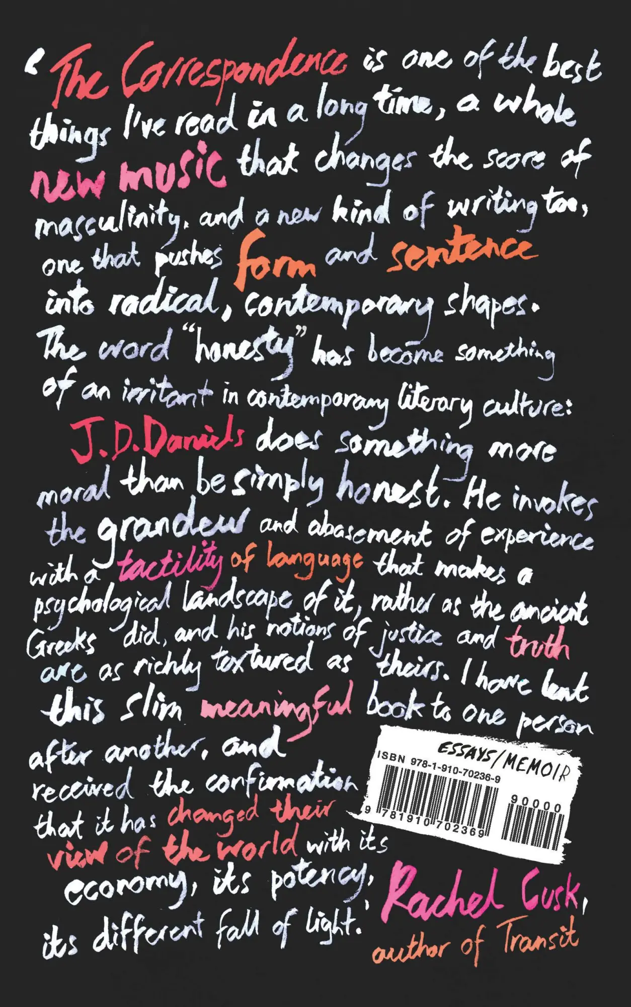 Rückseite: 9781910702369 | The Correspondence | J. D. Daniels | Taschenbuch | Englisch | 2017