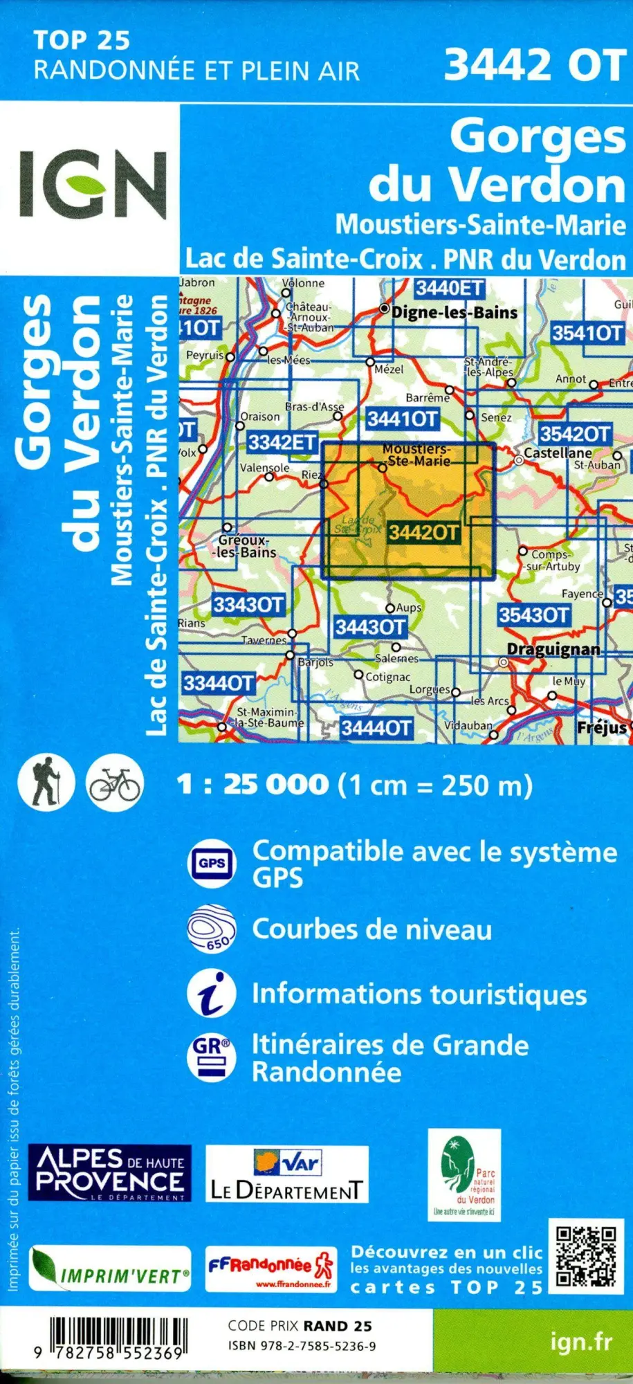 Bild: 9782758552369 | Gorges du Verdon 1:25 000 | (Land-)Karte | Französisch | 2022