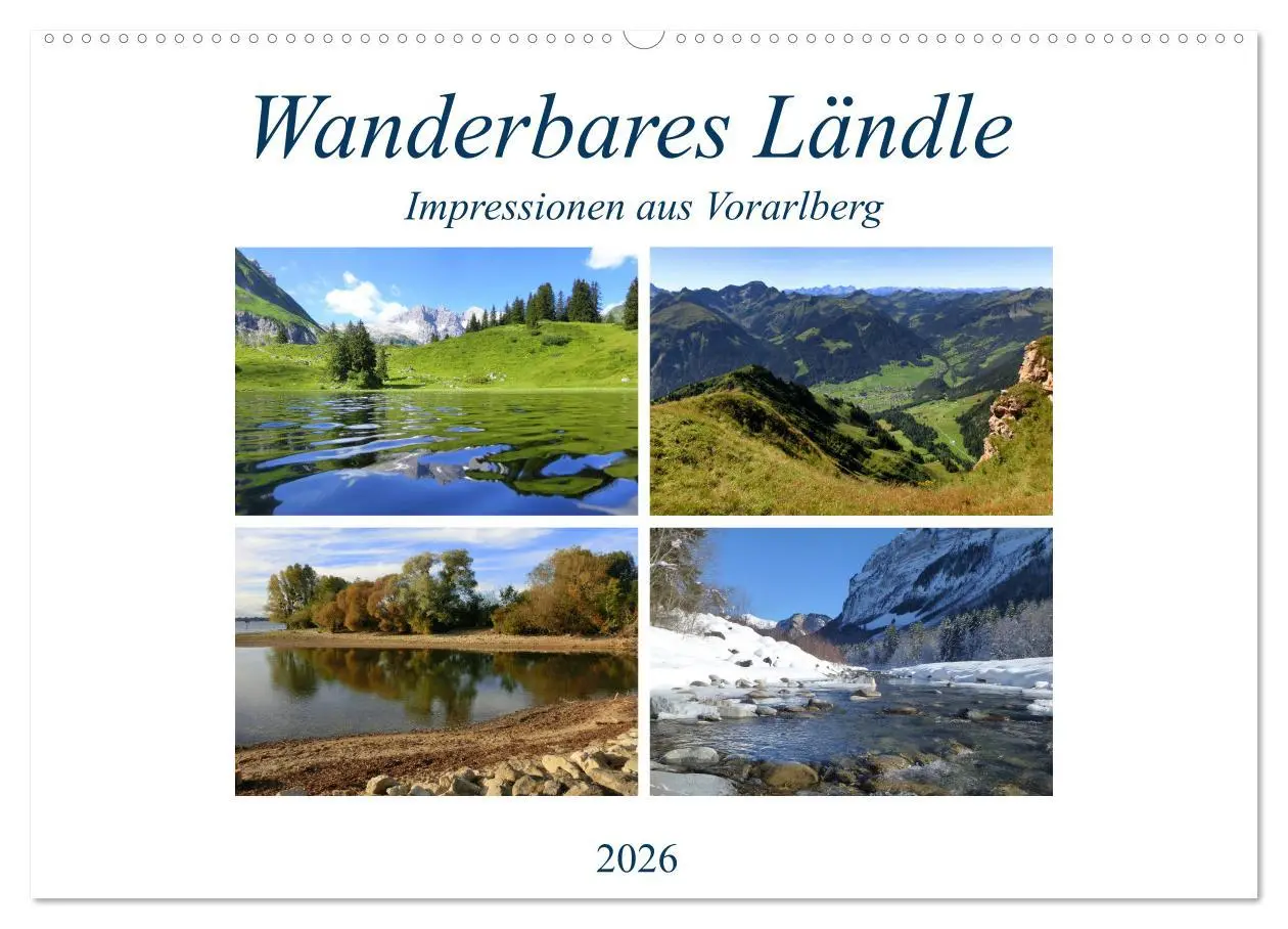 Cover: 9783457872369 | Wanderbares Ländle - Impressionen aus Vorarlberg (Wandkalender 2026...