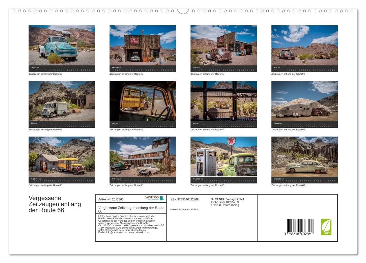 Bild: 9783516032369 | Vergessene Zeitzeugen entlang der Route 66 (hochwertiger Premium...