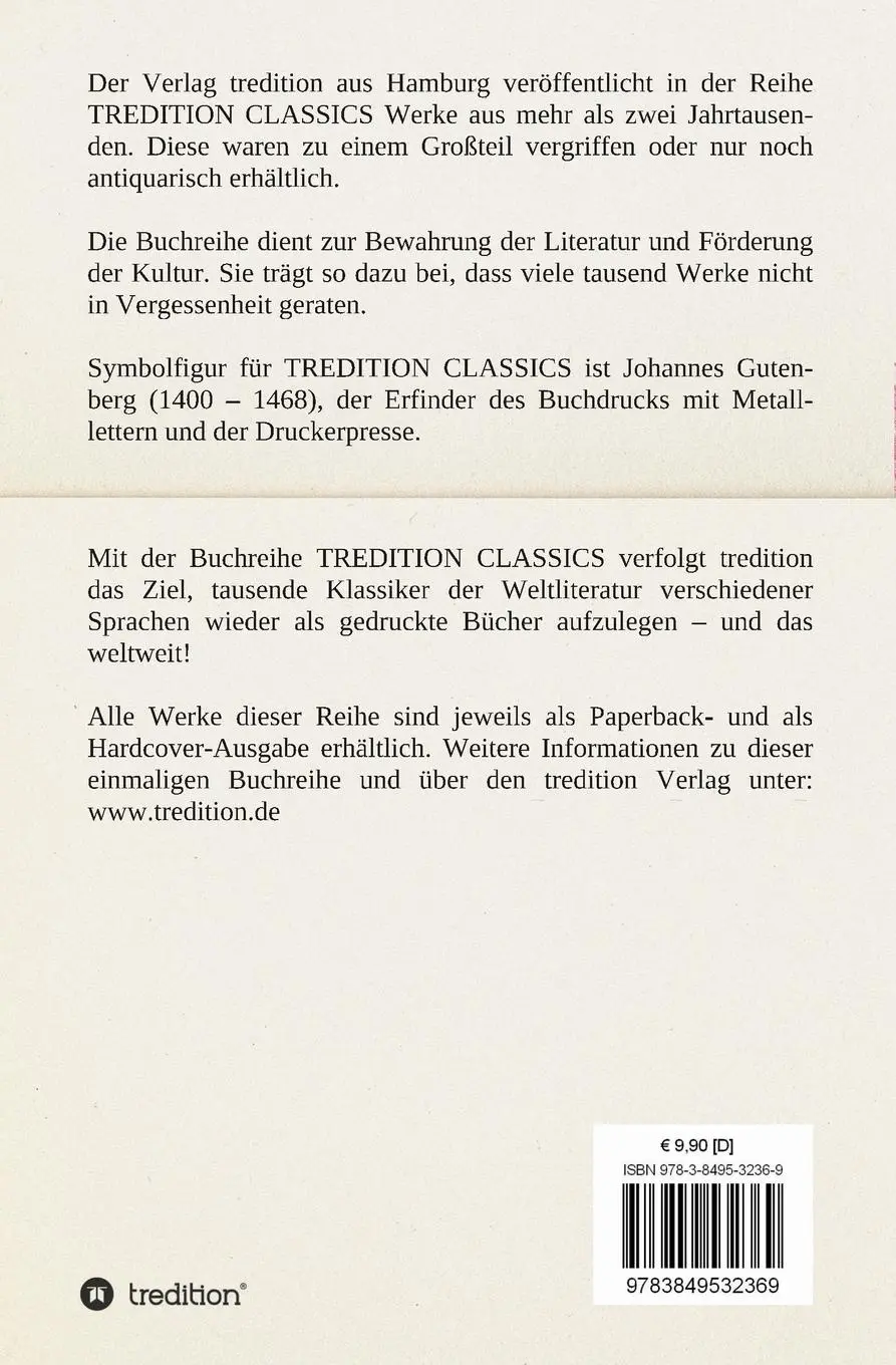 Rückseite: 9783849532369 | Über Leben und Werk Tiecks | Ludwig Tieck | Taschenbuch | 92 S. | 2013