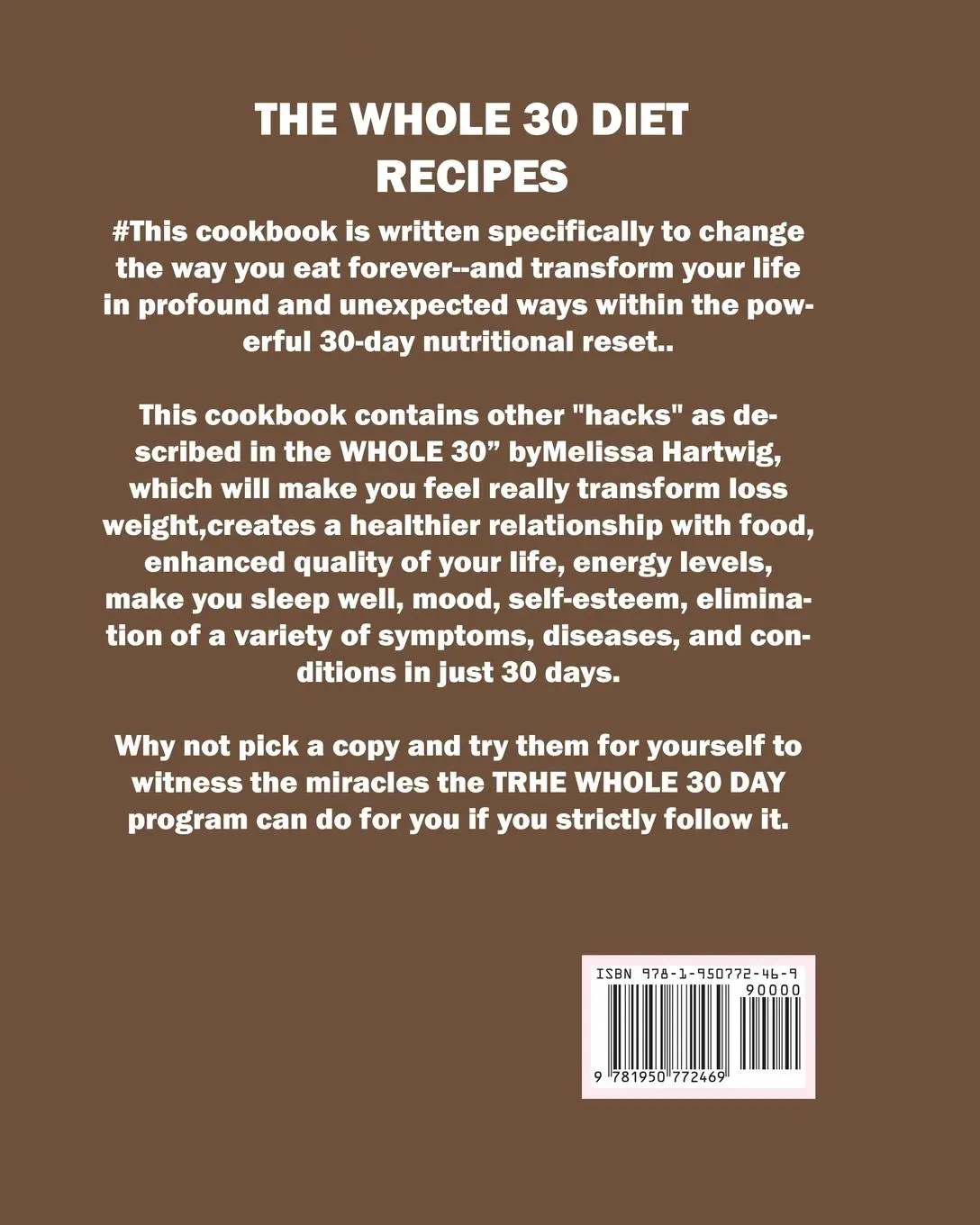 Rückseite: 9781950772469 | MY WHOLE 30 DIET RECIPES | Tom Westwood | Taschenbuch | Englisch