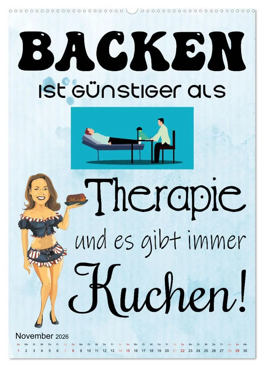 Bild: 9783516332469 | Bäckersprüche (hochwertiger Premium Wandkalender 2026 DIN A2 hoch),...
