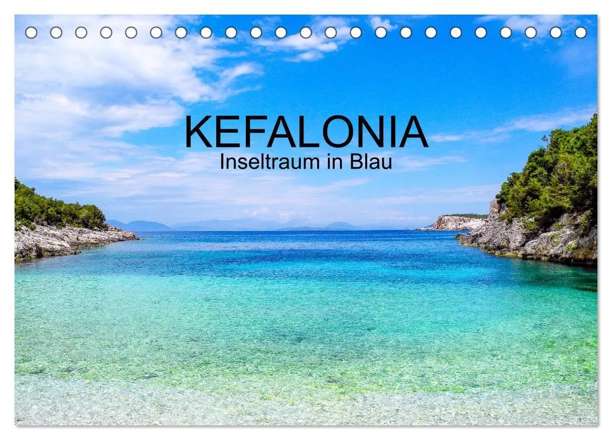 Cover: 9783569422469 | Kefalonia, Inseltraum in Blau (Tischkalender 2027 DIN A5 quer),...