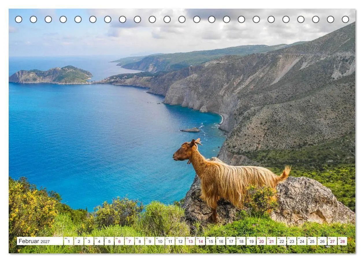 Bild: 9783569422469 | Kefalonia, Inseltraum in Blau (Tischkalender 2027 DIN A5 quer),...