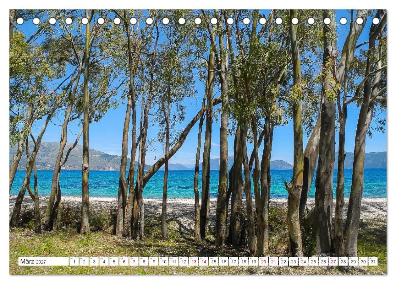 Bild: 9783569422469 | Kefalonia, Inseltraum in Blau (Tischkalender 2027 DIN A5 quer),...