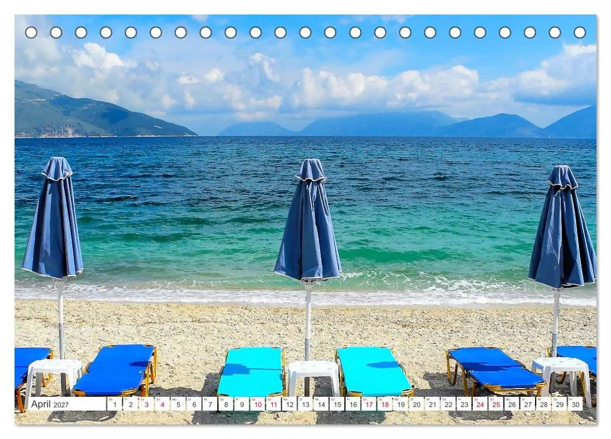 Bild: 9783569422469 | Kefalonia, Inseltraum in Blau (Tischkalender 2027 DIN A5 quer),...