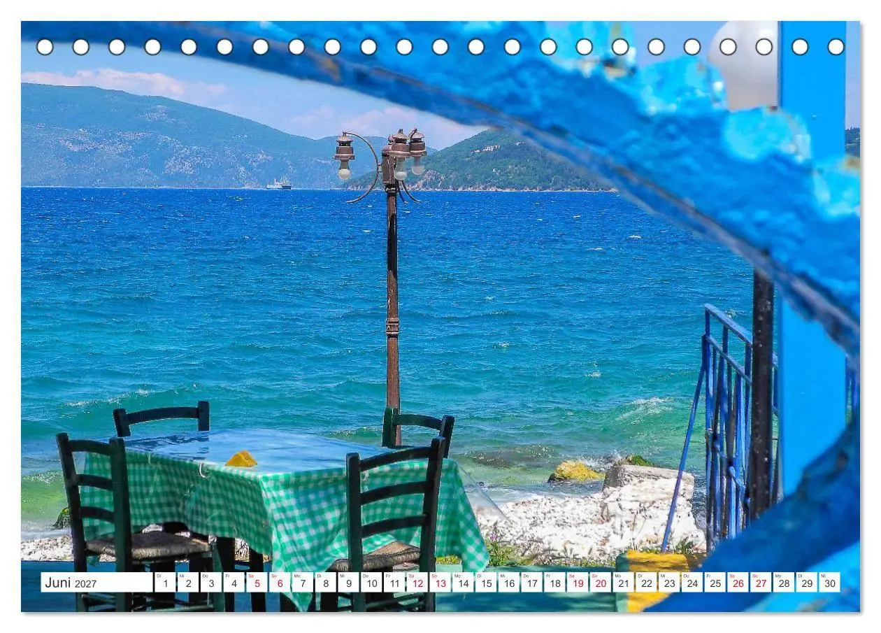 Bild: 9783569422469 | Kefalonia, Inseltraum in Blau (Tischkalender 2027 DIN A5 quer),...
