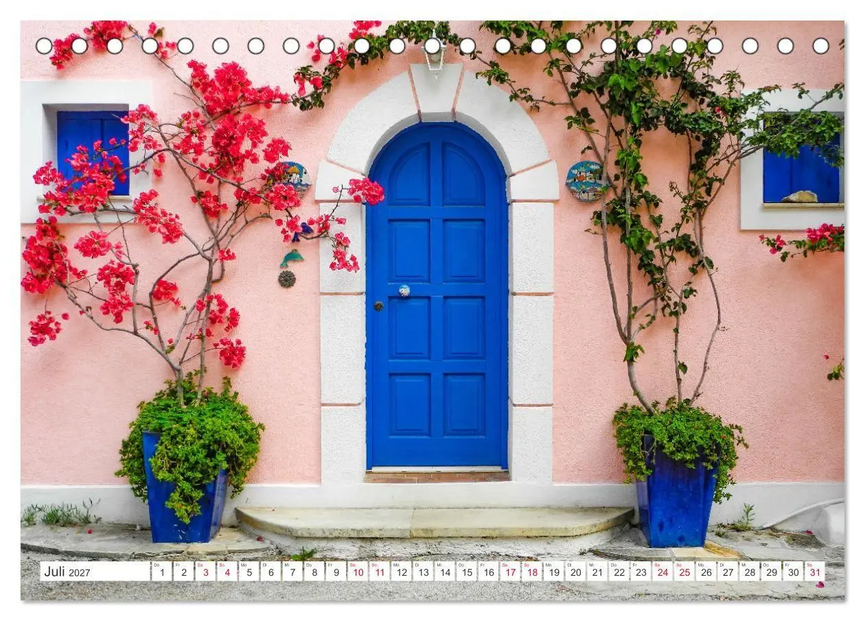 Bild: 9783569422469 | Kefalonia, Inseltraum in Blau (Tischkalender 2027 DIN A5 quer),...