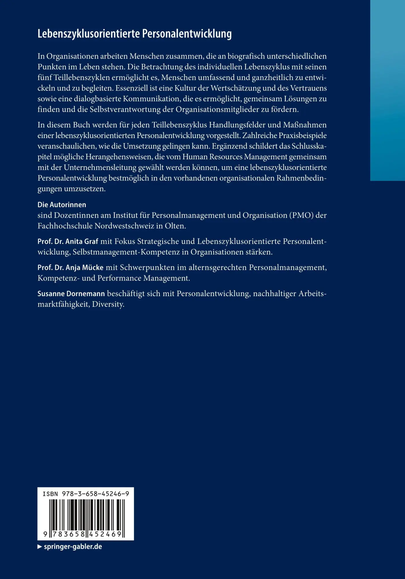 Rückseite: 9783658452469 | Lebenszyklusorientierte Personalentwicklung | Anita Graf (u. a.) | xxi