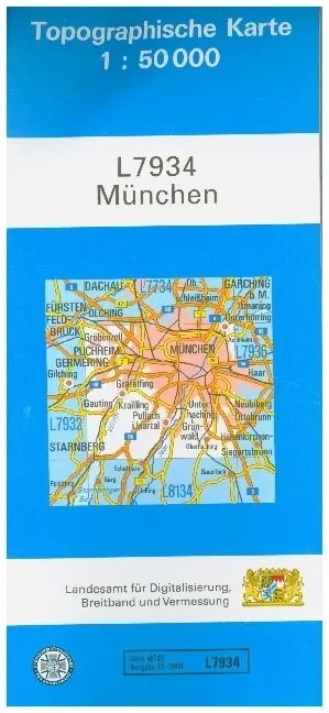 Cover: 9783899332469 | München 1 : 50 000 | Topographische Karte 1:50 000 | Digitalisierung