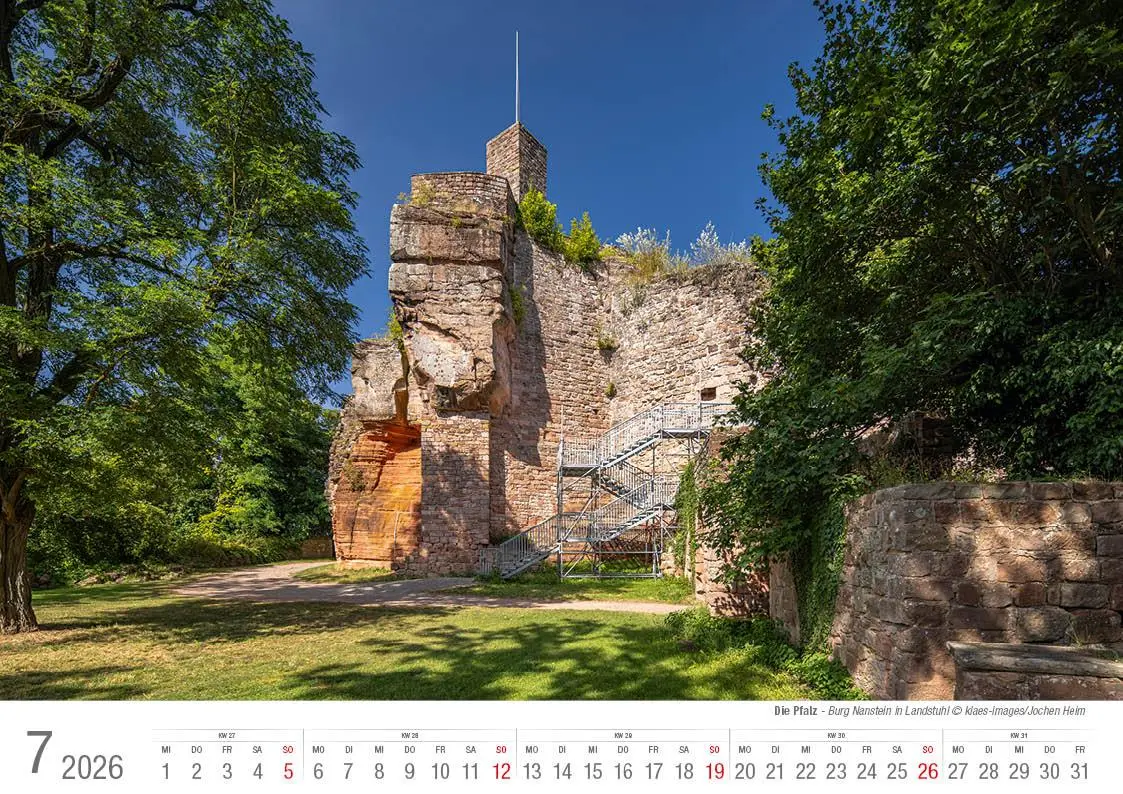 Bild: 9783965352469 | Die Pfalz 2026 Bildkalender A4 quer, spiralgebunden | Holger Klaes