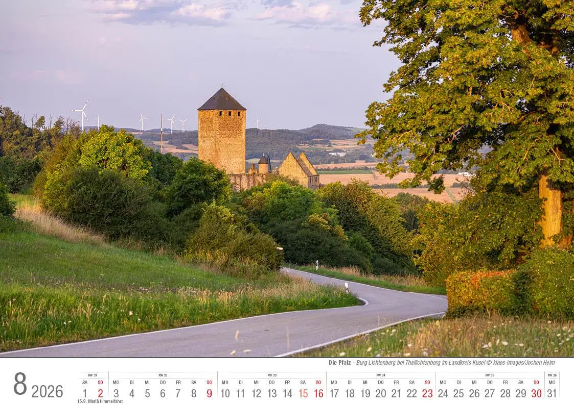 Bild: 9783965352469 | Die Pfalz 2026 Bildkalender A4 quer, spiralgebunden | Holger Klaes