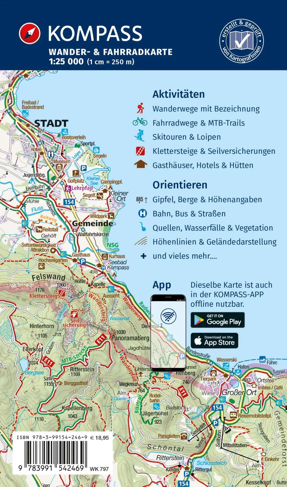 Rückseite: 9783991542469 | KOMPASS Wanderkarten-Set 797 Münchner Hausberge Ost, Bayerische...