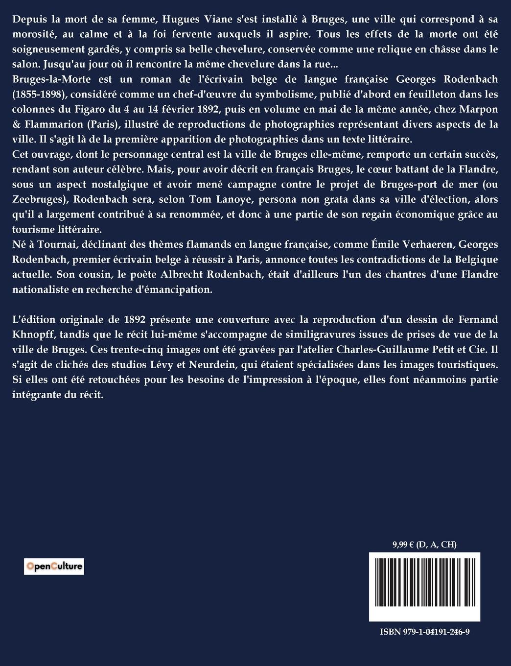 Rückseite: 9791041912469 | Bruges-la-morte | Un roman de Georges Rodenbach | Georges Rodenbach