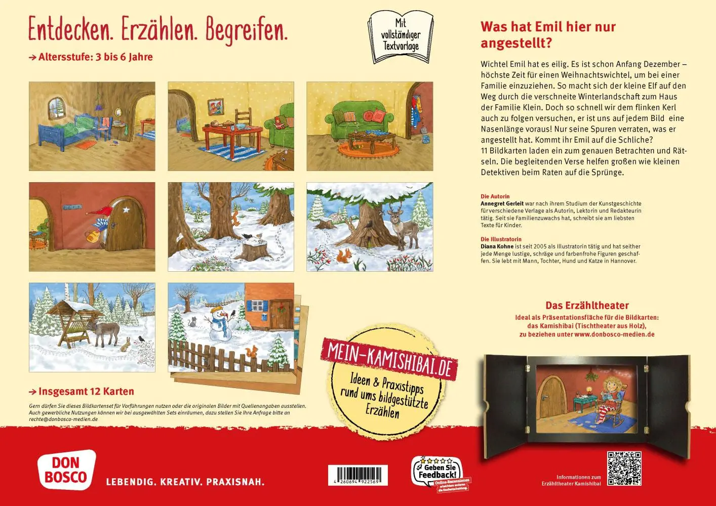 Bild: 4260694922569 | Wichtel Emil und der Weihnachtswirbel. Kamishibai Bildkartenset | Box
