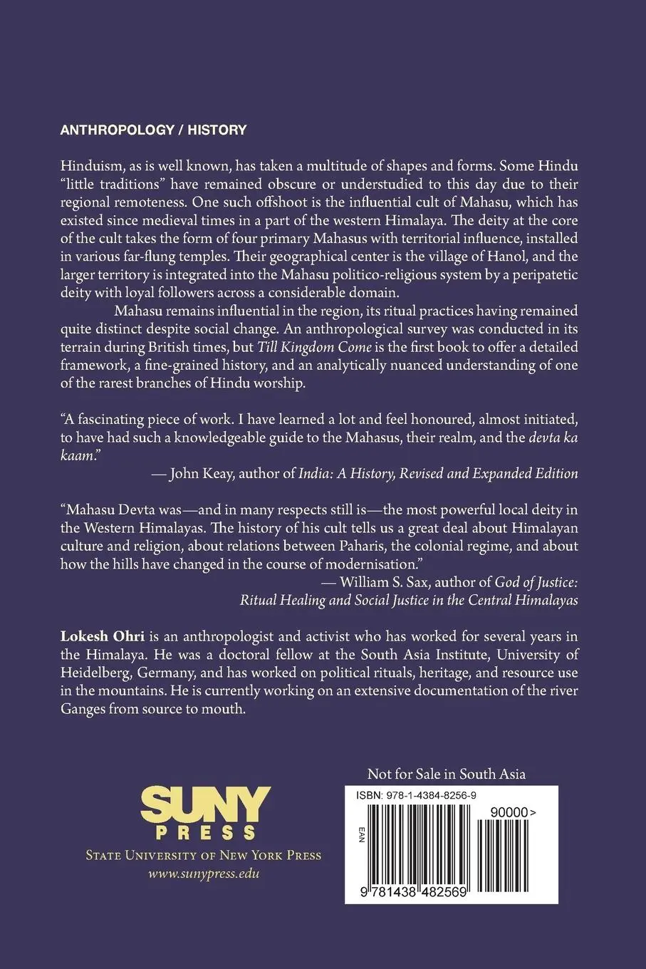 Rückseite: 9781438482569 | Till Kingdom Come | Medieval Hinduism in the Modern Himalaya | Ohri