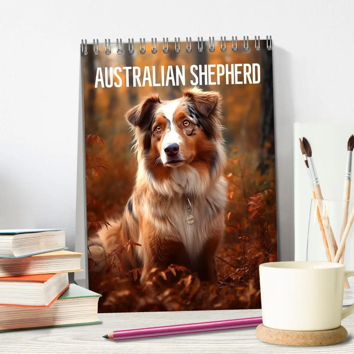 Bild: 9783516322569 | Australian Shepherd (Tischkalender 2026 DIN A5 hoch), CALVENDO...