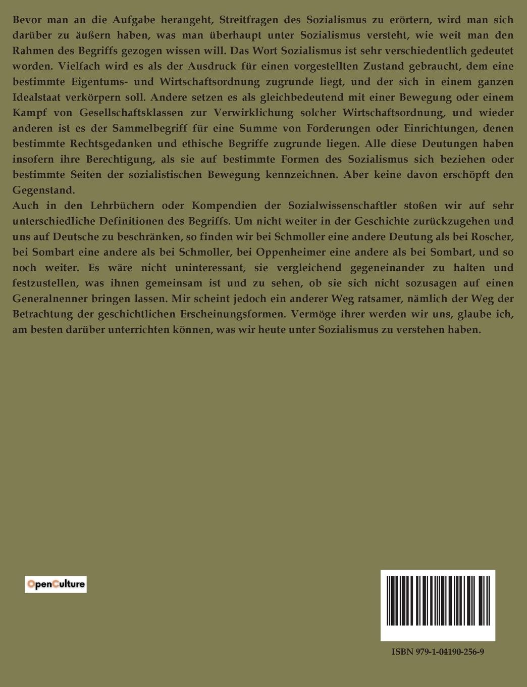 Rückseite: 9791041902569 | DER SOZIALISMUS EINST UND JETZT | Eduard Bernstein | Taschenbuch