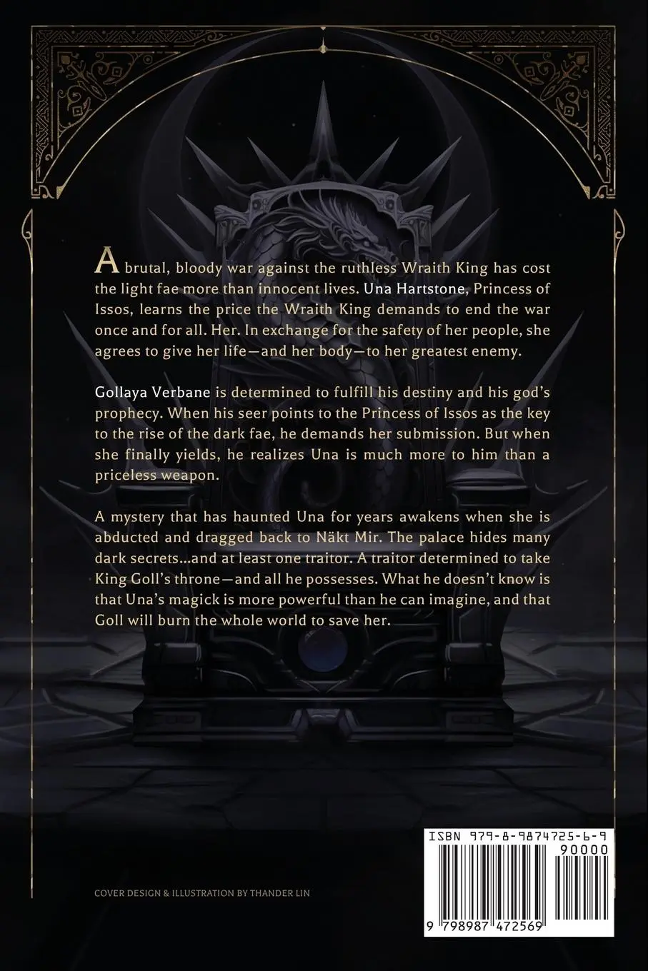Rückseite: 9798987472569 | The Wraith King | Juliette Cross | Taschenbuch | Englisch | 2024