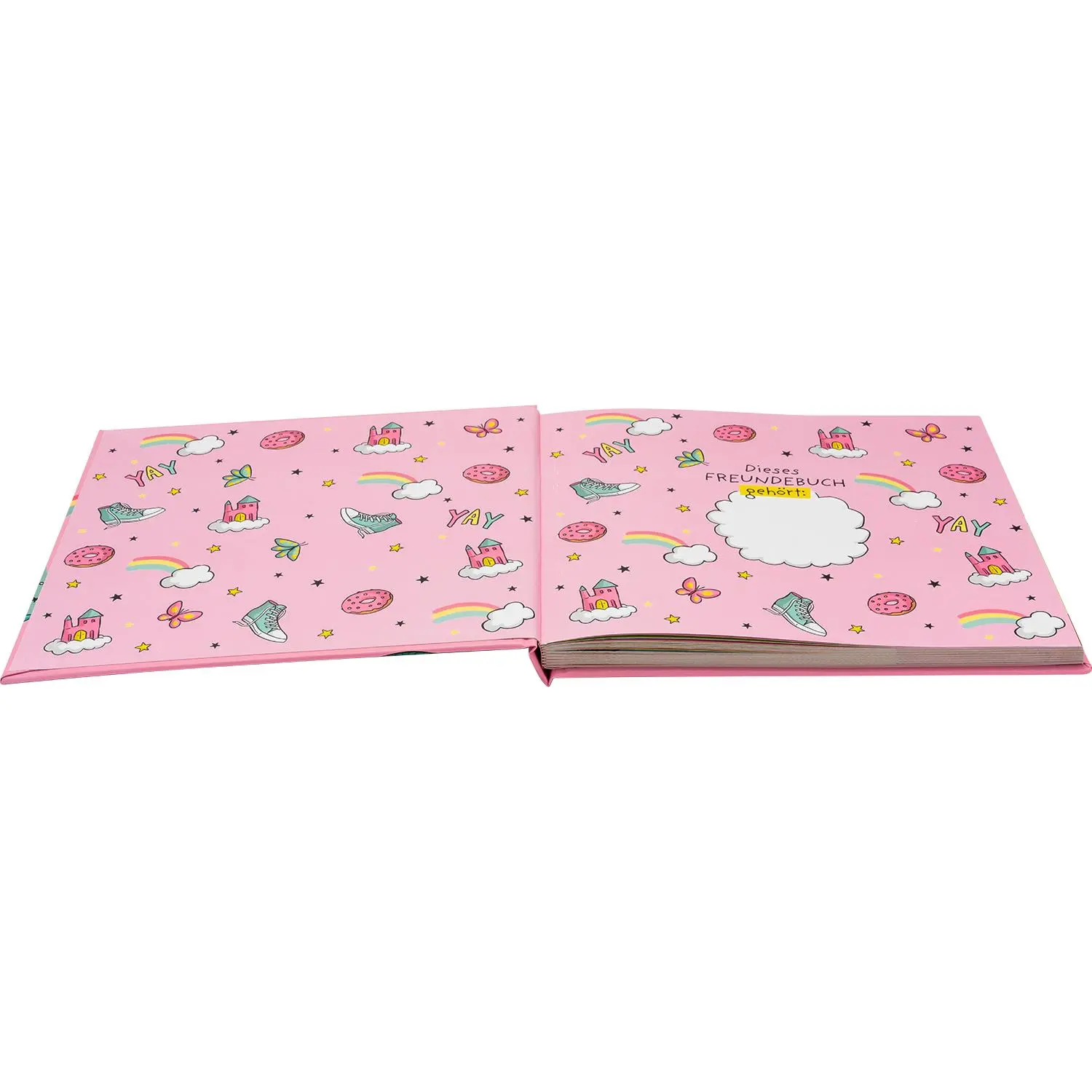 Bild: 4036018742669 | Freundebuch Motiv Pink "Alle meine Freunde" | Sheepworld Ag | Deutsch