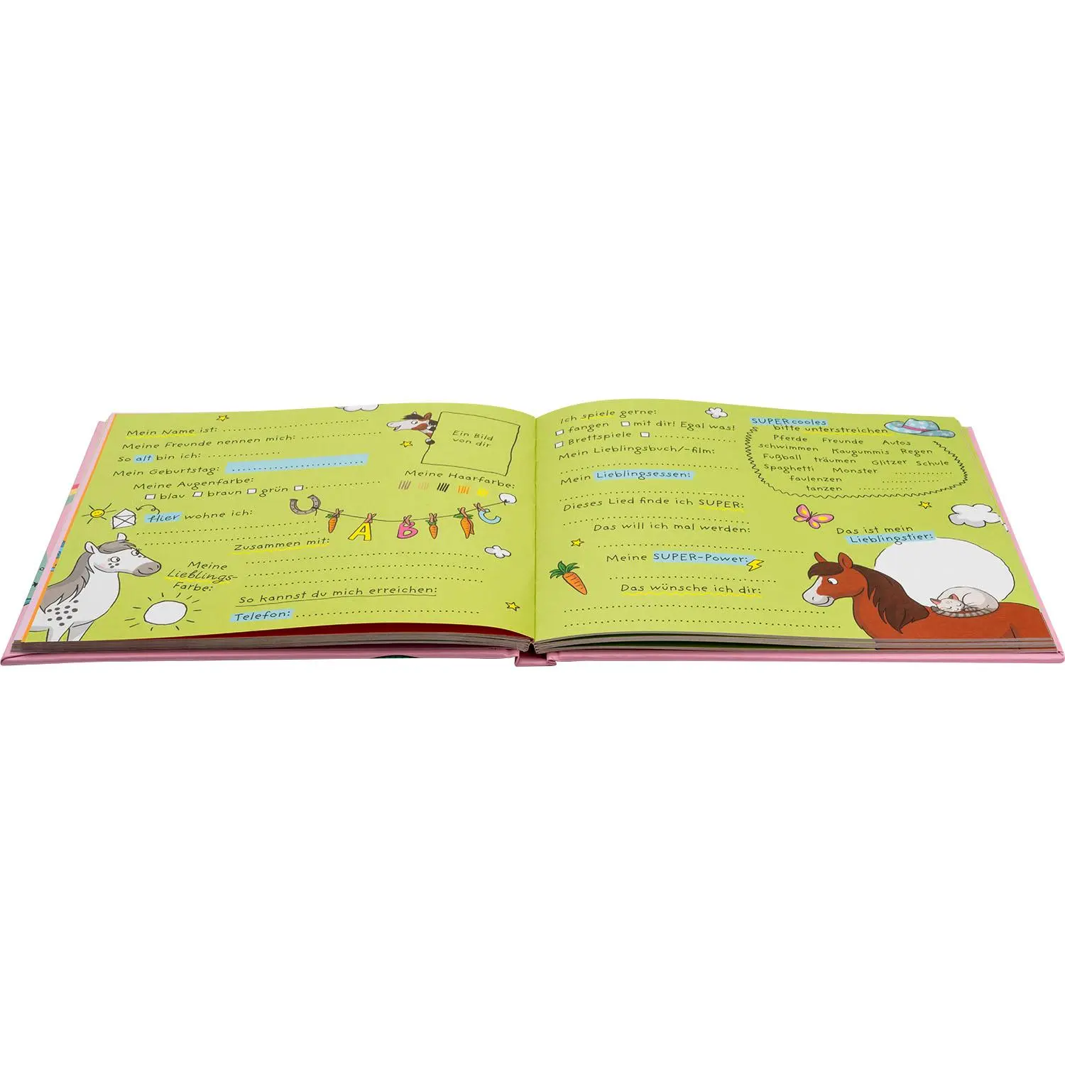 Bild: 4036018742669 | Freundebuch Motiv Pink "Alle meine Freunde" | Sheepworld Ag | Deutsch