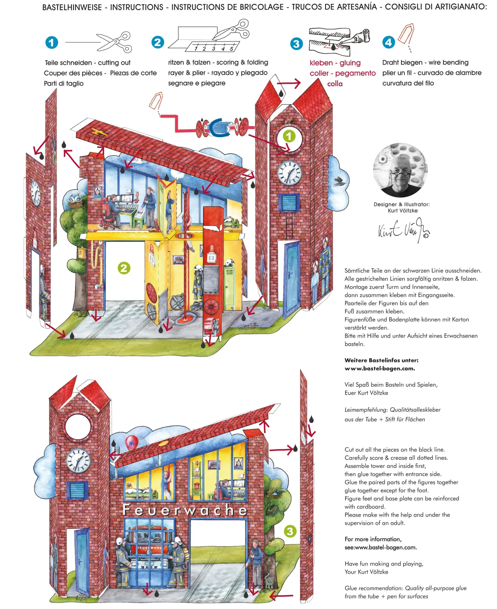 Bild: 4280000272669 | Feuerwache Bastelbogen mit Feuerwehr | ATELIER COLOR | Deutsch | 2019