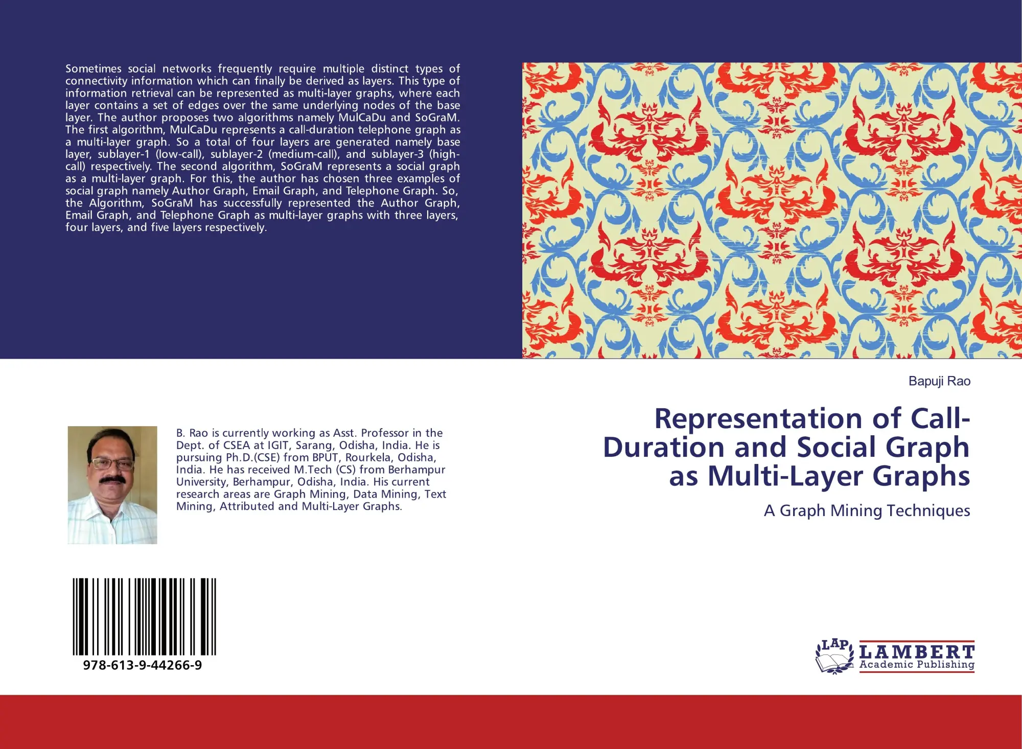 Cover: 9786139442669 | Representation of Call-Duration and Social Graph as Multi-Layer Graphs