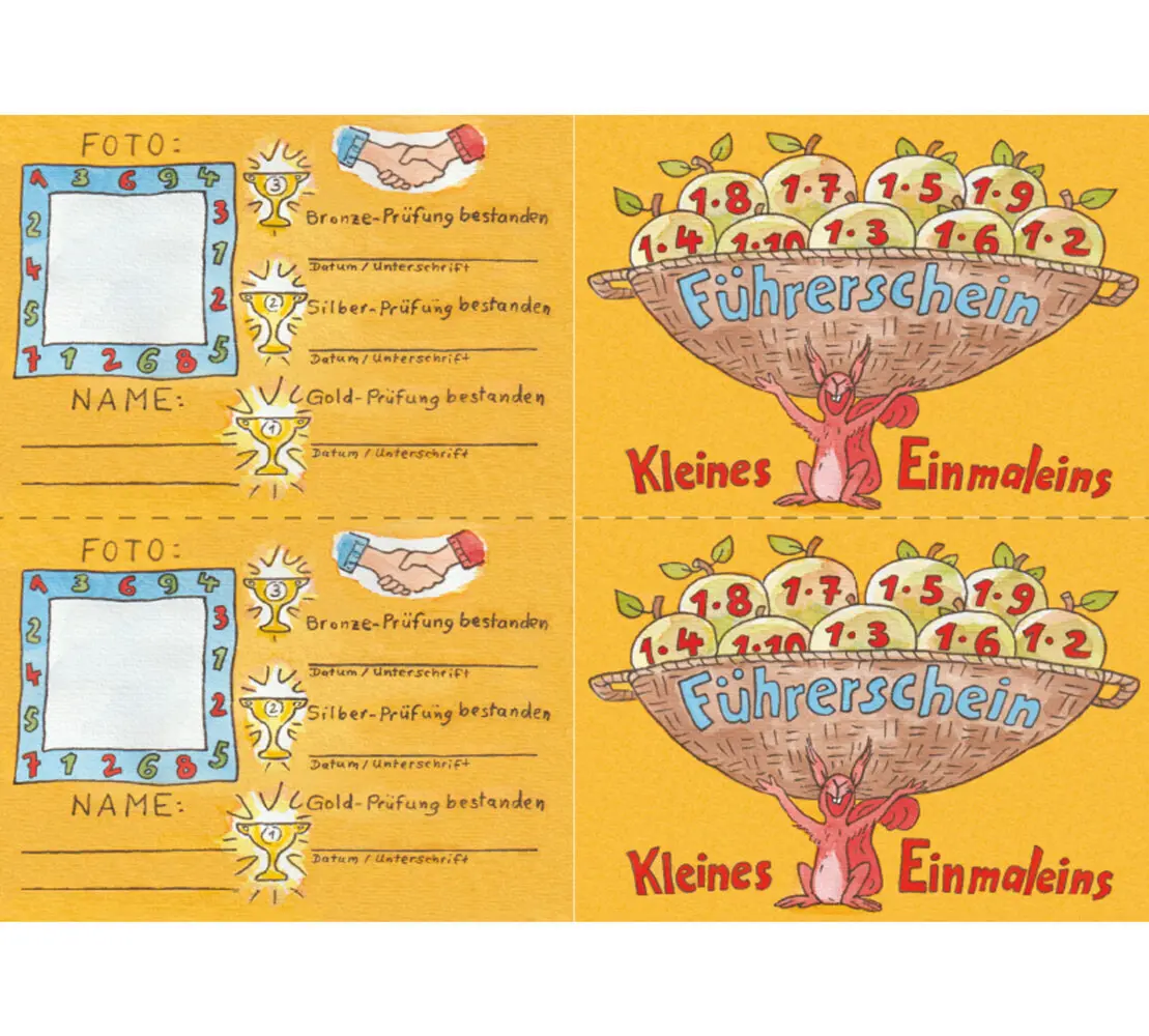 Cover: 9783403202769 | Führerschein: Kleines Einmaleins - Klassensatz Führerscheine | 8 S.