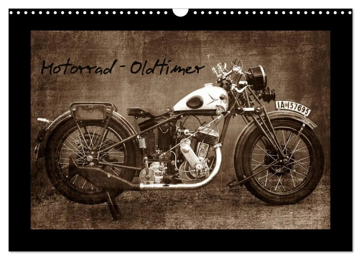 Cover: 9783516232769 | Motorrad Oldtimer (Wandkalender 2026 DIN A3 quer), CALVENDO...