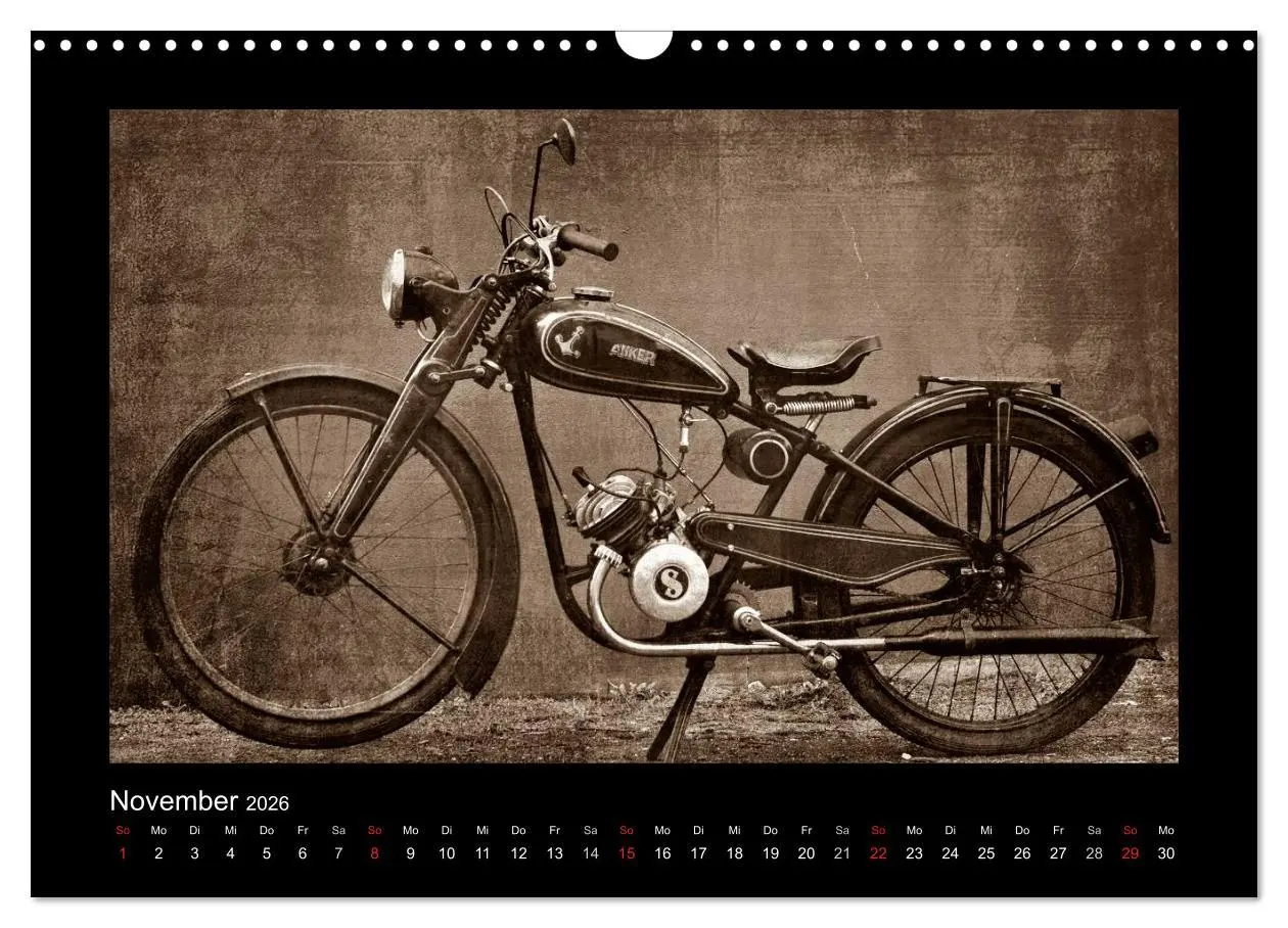 Bild: 9783516232769 | Motorrad Oldtimer (Wandkalender 2026 DIN A3 quer), CALVENDO...