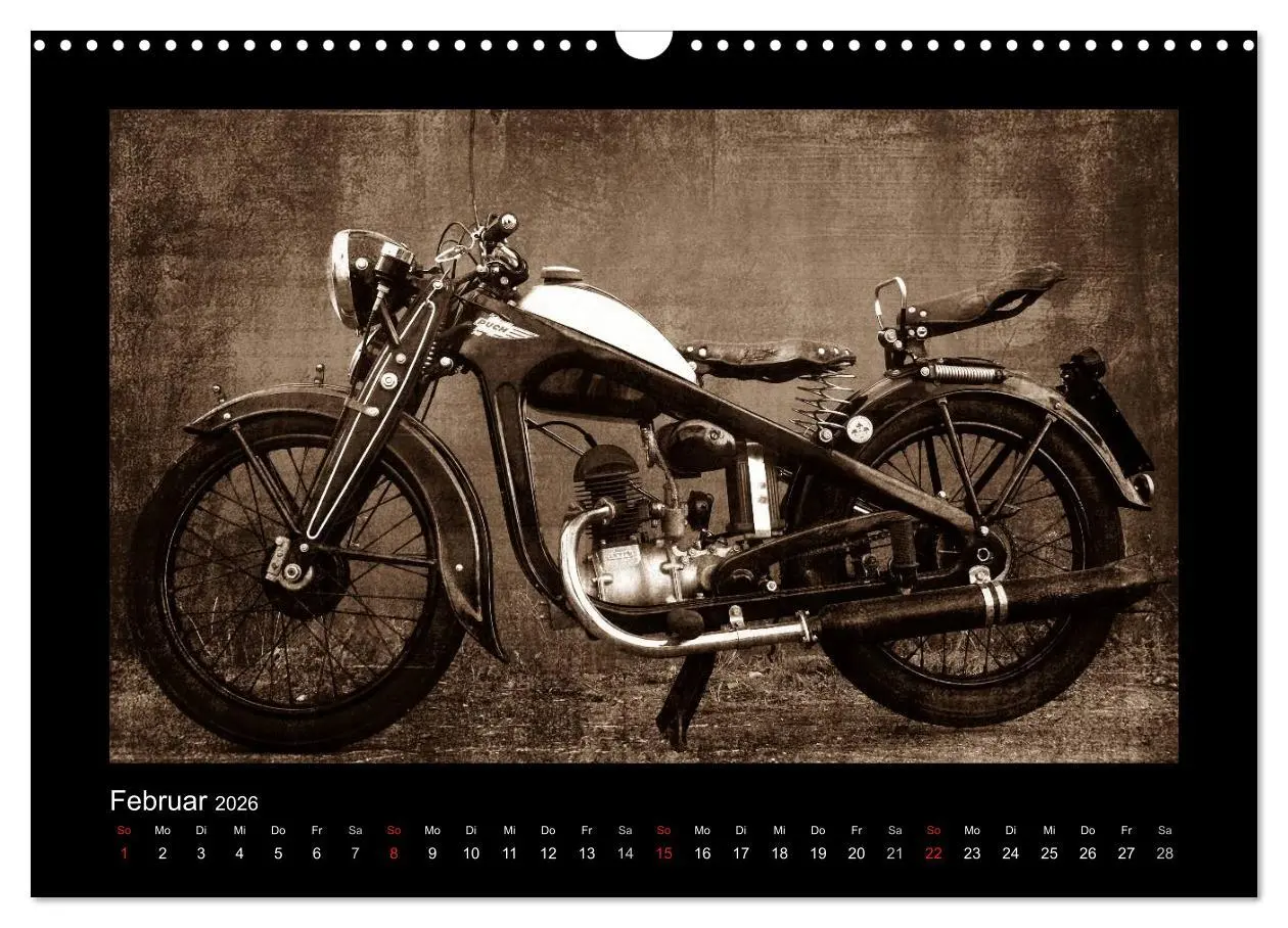 Bild: 9783516232769 | Motorrad Oldtimer (Wandkalender 2026 DIN A3 quer), CALVENDO...