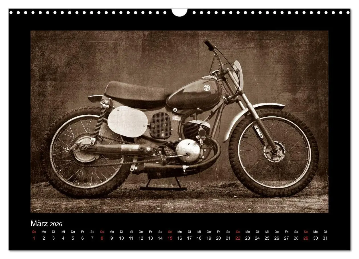 Bild: 9783516232769 | Motorrad Oldtimer (Wandkalender 2026 DIN A3 quer), CALVENDO...