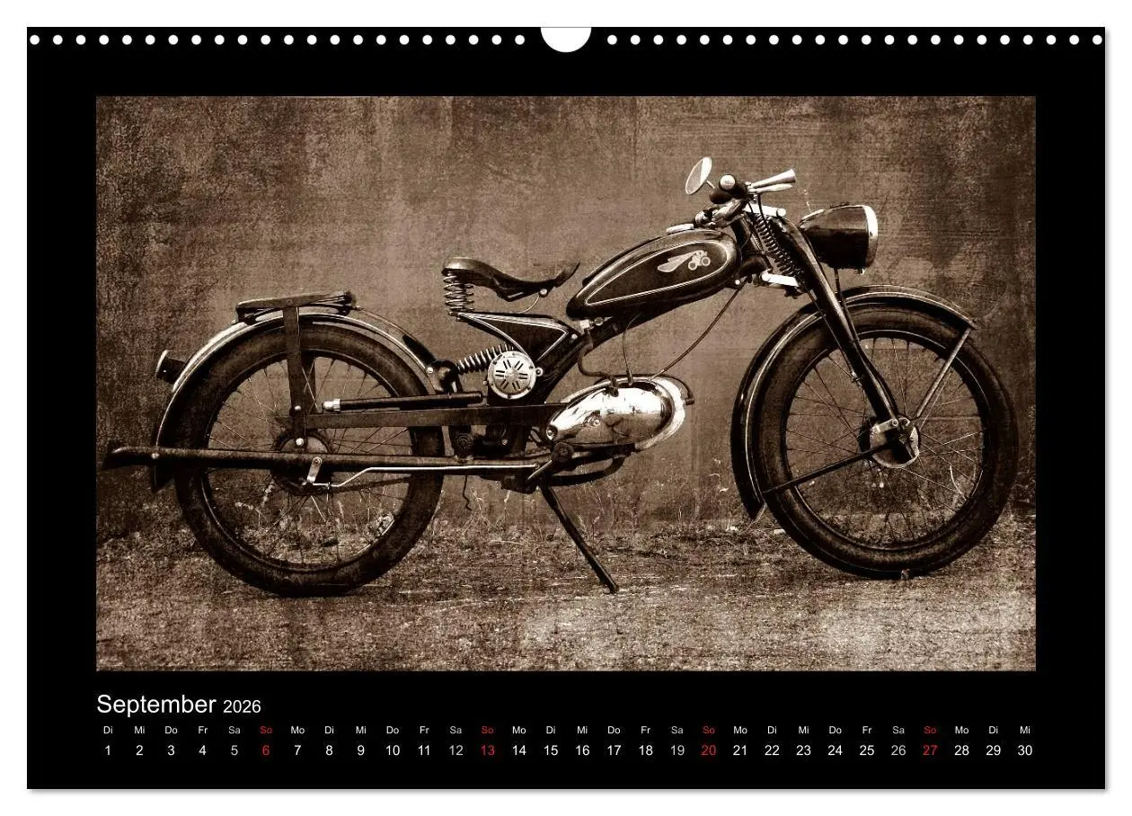Bild: 9783516232769 | Motorrad Oldtimer (Wandkalender 2026 DIN A3 quer), CALVENDO...