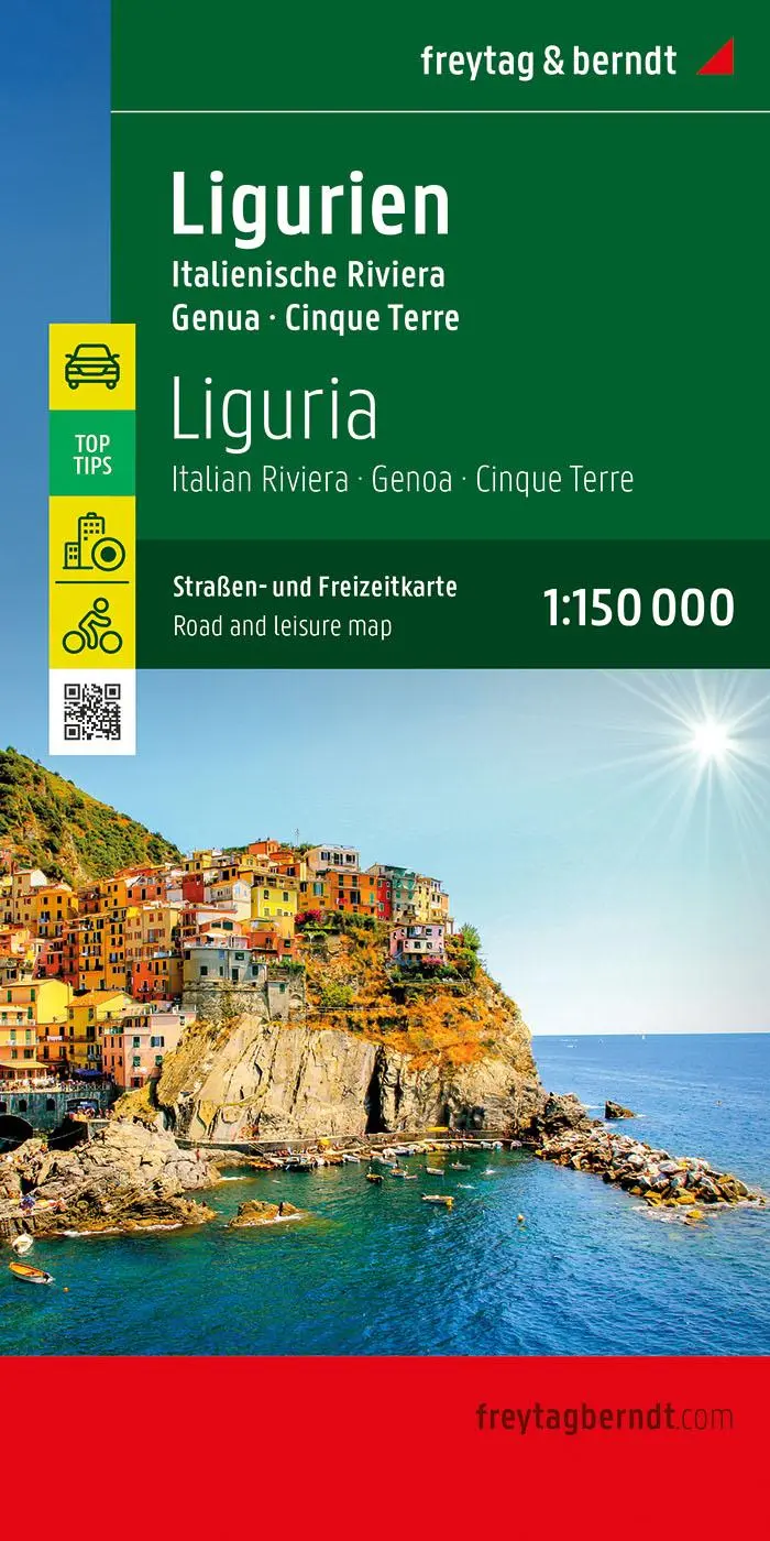 Cover: 9783707922769 | Ligurien, Straßen- und Freizeitkarte 1:150.000, freytag &amp; berndt