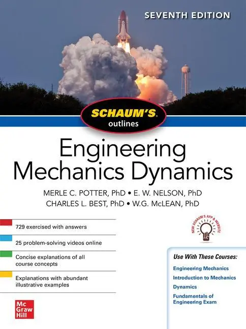 Cover: 9781260462869 | Schaum's Outline of Engineering Mechanics Dynamics, Seventh Edition