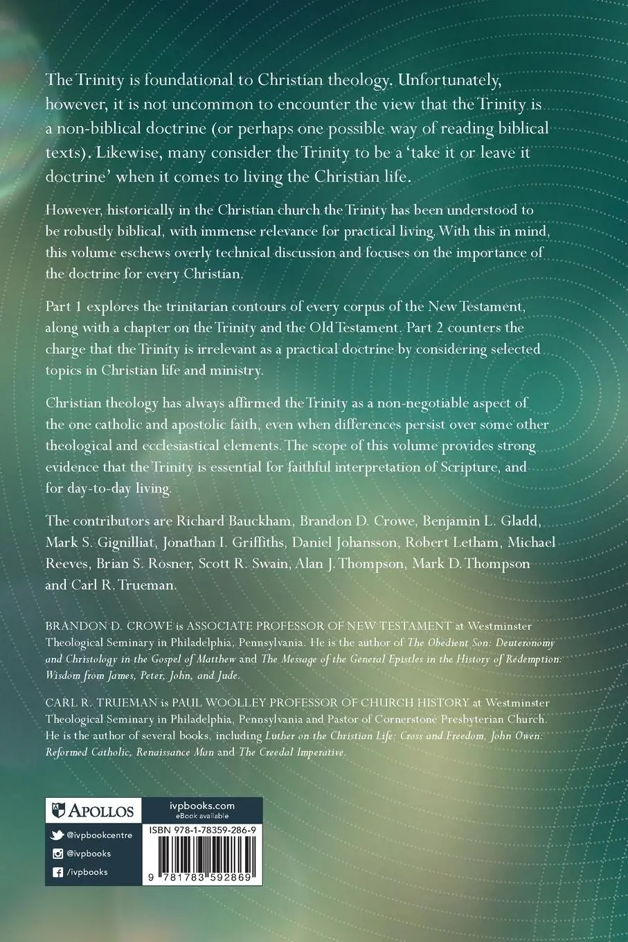 Rückseite: 9781783592869 | The Essential Trinity | Brandon Crowe | Taschenbuch | Englisch | 2016
