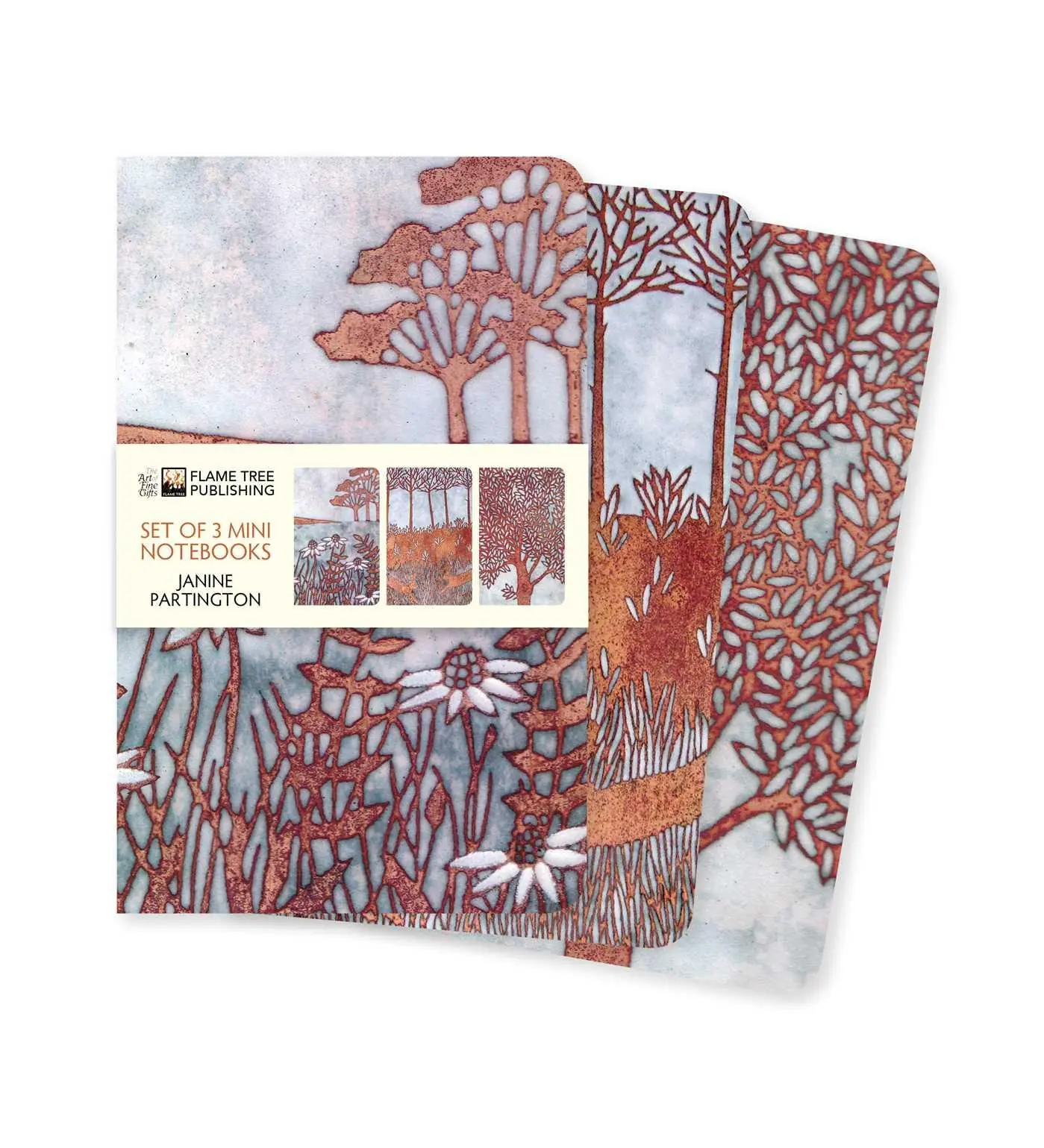 Cover: 9781839642869 | Janine Partington Set of 3 Mini Notebooks | Flame Tree Publishing