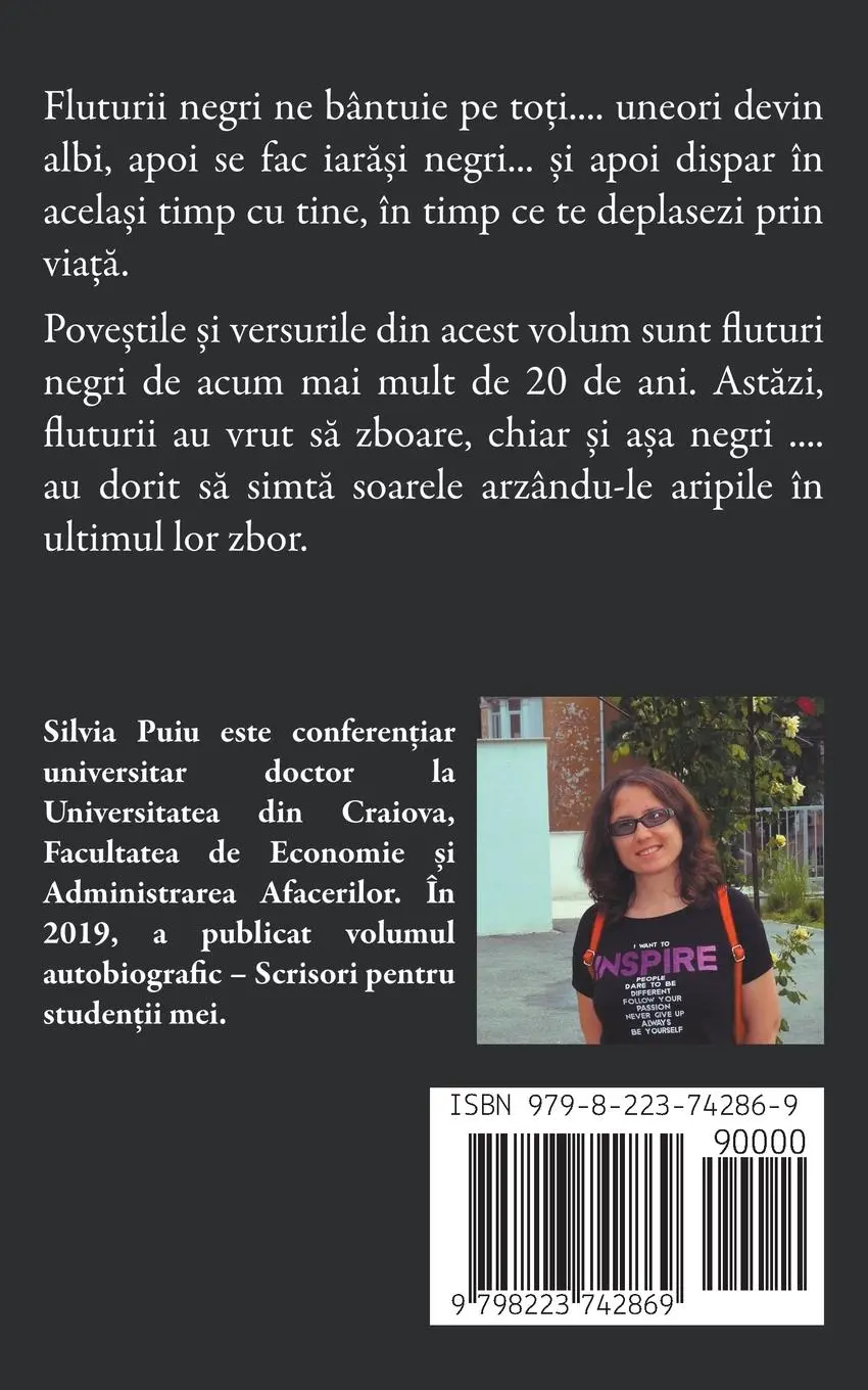 Rückseite: 9798223742869 | Fluturi negri | Silvia Puiu | Taschenbuch | Rumänisch | 2023
