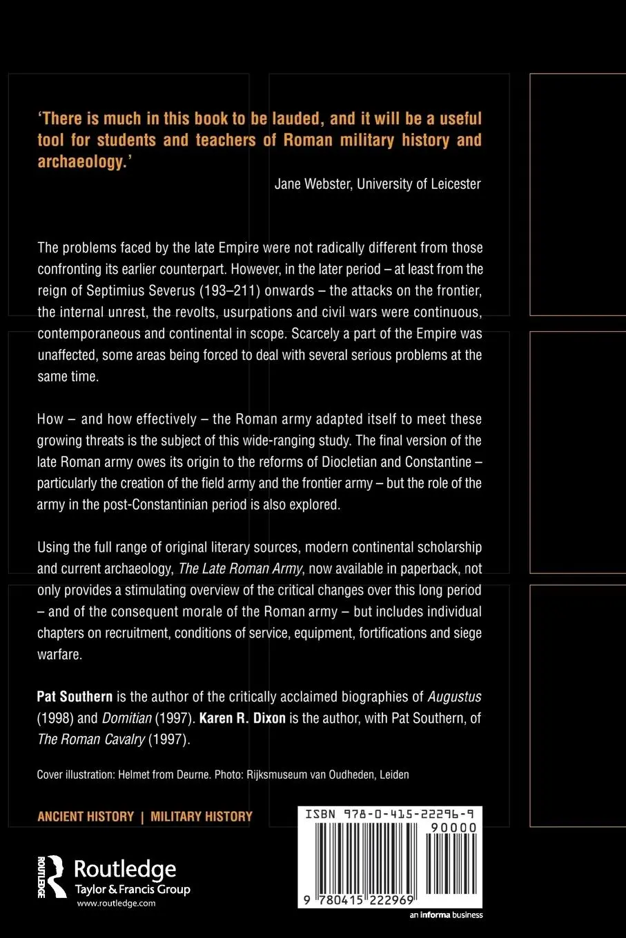 Rückseite: 9780415222969 | Late Roman Army | Karen R. Dixon (u. a.) | Taschenbuch | Englisch