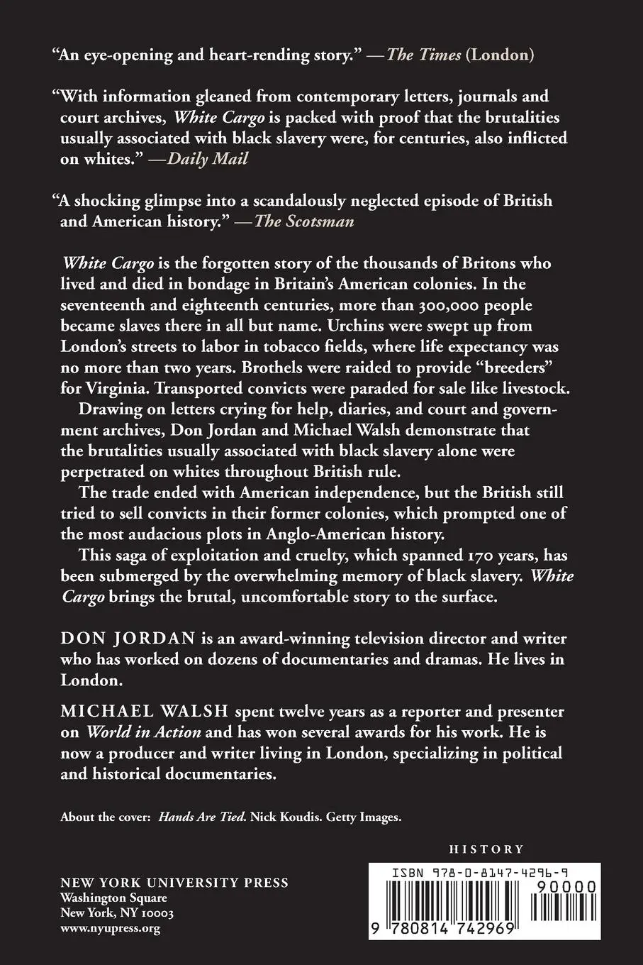 Rückseite: 9780814742969 | White Cargo | Don Jordan (u. a.) | Taschenbuch | Englisch | 2008