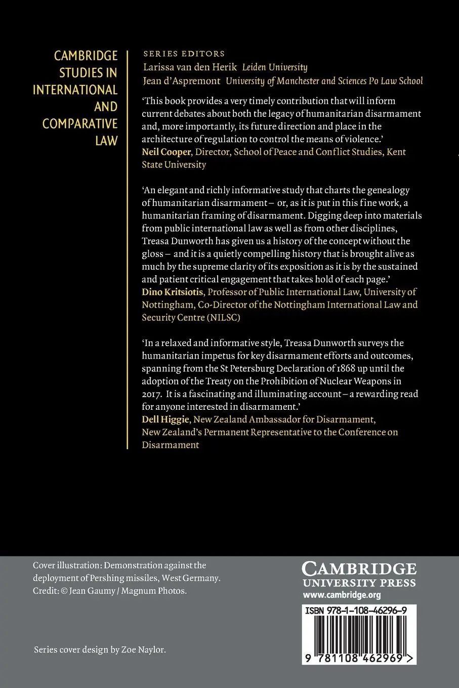 Rückseite: 9781108462969 | Humanitarian Disarmament | Treasa Dunworth | Taschenbuch | Englisch