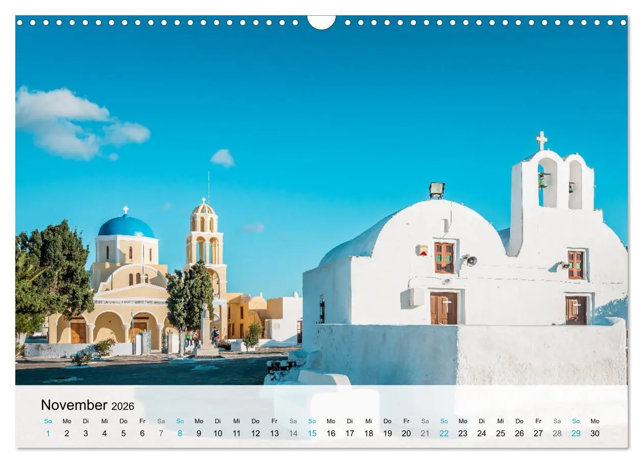 Bild: 9783457672969 | Oia Santorini - Bilderbuch-Dorf von Griechenland (Wandkalender 2026...