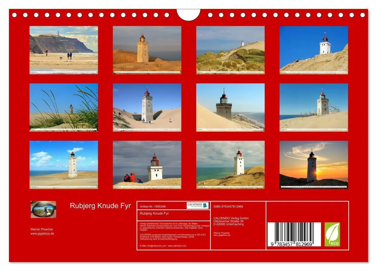 Bild: 9783457812969 | Rubjerg Knude Fyr (Wandkalender 2026 DIN A4 quer), CALVENDO...